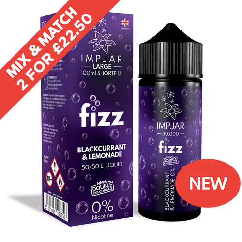 IMP JAR FIZZ | Blackcurrant & Lemonade | 100ml Shortfill