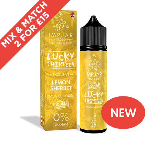 IMP X Lucky 13 | Lemon Sherbet | 50ml Shortfill