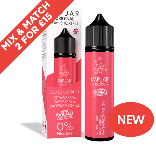 IMP JAR | Strawberry Raspberry & Watermelon Ice | 50ml Shortfill