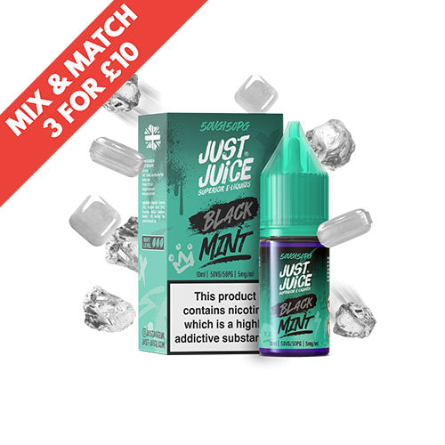 JUST JUICE | Genuine | Nic Salts | 10ml Mint | All Flavours | 5mg 10mg 20mg | Selling Fast | UK