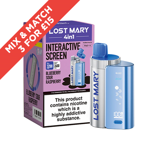 LOST MARY | 4 IN 1 | POD KIT | ALL FLAVOURS | SELLING FAST | UK