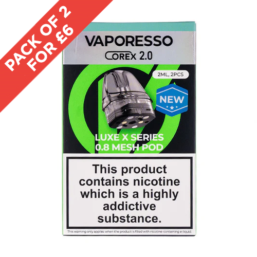 VAPORESSO | Genuine | Luxe X Mesh POD Corex | 0.4 ohm 0.6 ohm 0.8 ohm | UK