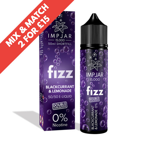 IMP JAR FIZZ | Blackcurrant & Lemonade | 50ml Shortfill