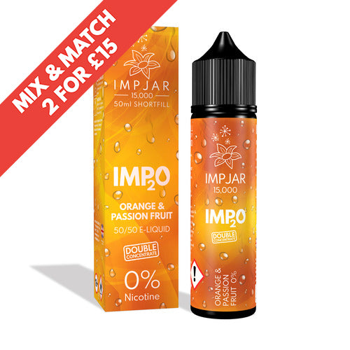IMP JAR IMP2O | Orange & Passion Fruit | 50ml Shortfill
