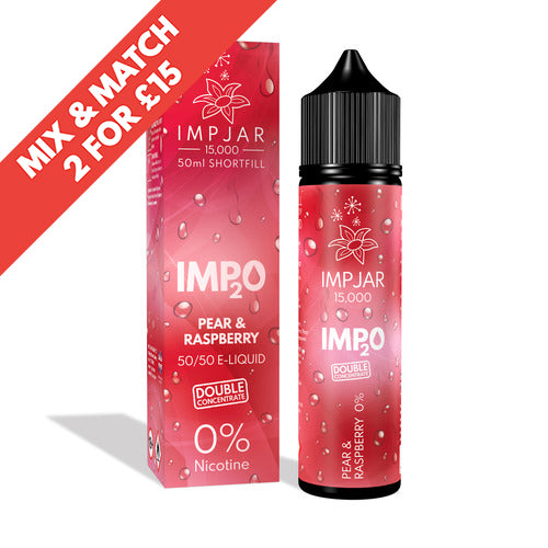 IMP JAR IMP2O | Pear & Raspberry | 50ml Shortfill
