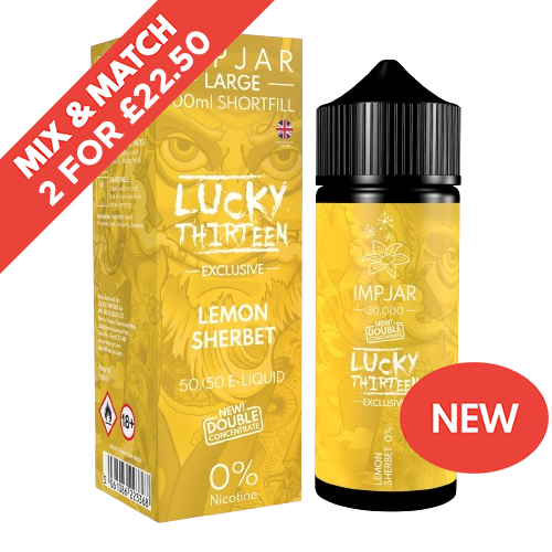 IMP X Lucky 13 | Lemon Sherbet | 100ml Shortfill