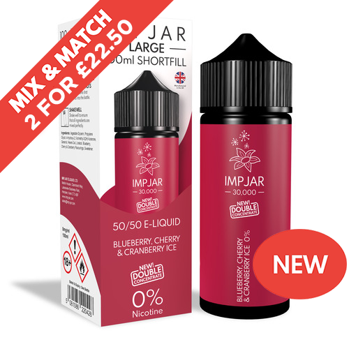 IMP JAR | Blueberry Cherry & Cranberry Ice | 100ml Shortfill