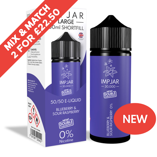 IMP JAR | Blueberry & Sour Raspberry | 100ml Shortfill