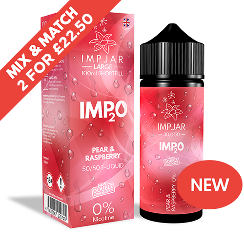 IMP JAR IMP2O | Pear & Raspberry | 100ml Shortfill