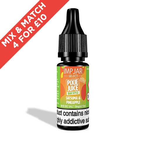 IMP JAR SELECT X PIXIE JUICE | Satsuma & Pineapple | 10ml Nic Salt