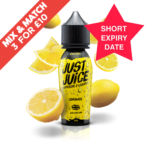 SHORT DATE - JUST JUICE - 50ML SHORTFILL - LEMONADE