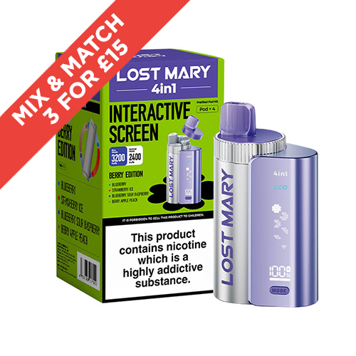 LOST MARY | 4 IN 1 | EDITION POD KIT | ALL FLAVOURS | SELLING FAST | UK