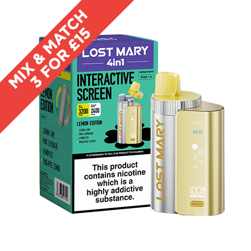 LOST MARY | 4 IN 1 | EDITION POD KIT | ALL FLAVOURS | SELLING FAST | UK