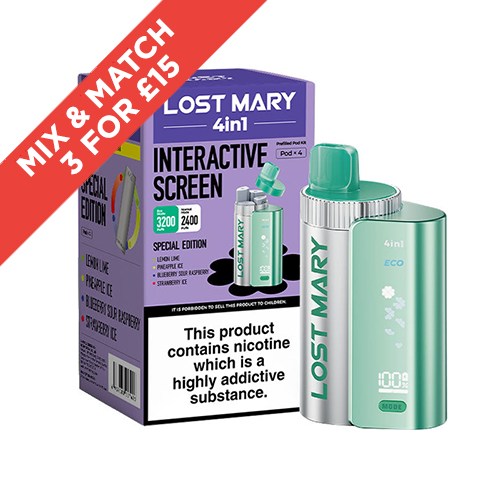 LOST MARY | 4 IN 1 | EDITION POD KIT | ALL FLAVOURS | SELLING FAST | UK