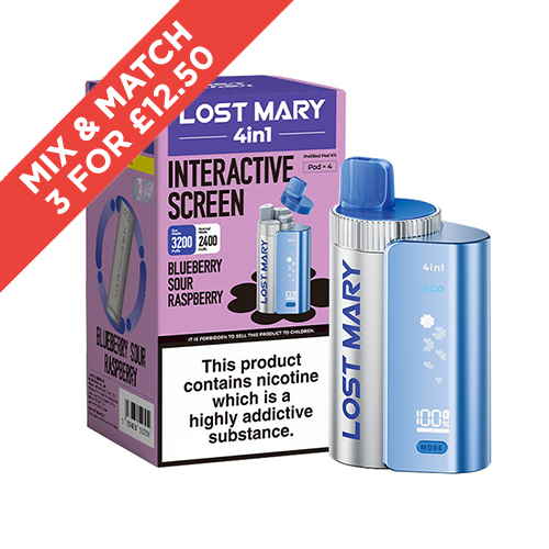 LOST MARY | 4 IN 1 | POD KIT | ALL FLAVOURS | SELLING FAST | UK