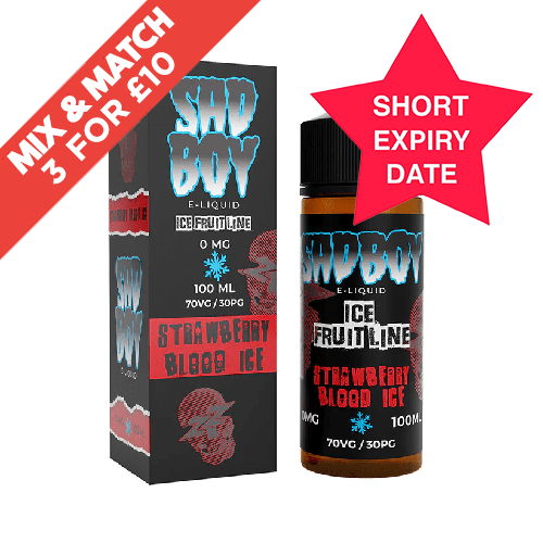 SAD BOY | Genuine | Shortfill | 100ml | All Flavours | Selling Fast | UK