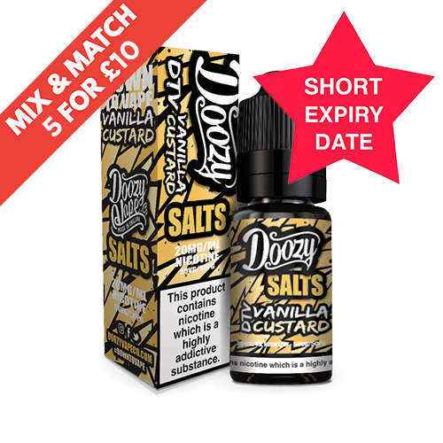 SHORT DATE - DOOZY - 10ML NIC SALT - 20MG - VANILLA CUSTARD
