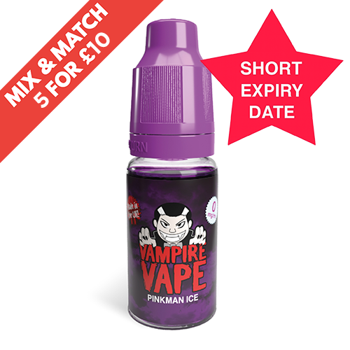 SHORT DATE - VAMPIRE VAPE - 10ML FREEBASE - 3MG - PINKMAN