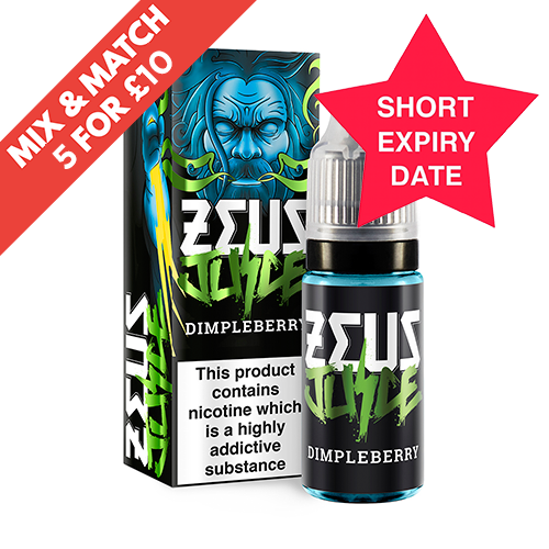 SHORT DATE - ZEUS JUICE - 10ML FREEBASE - 6MG - DIMPLEBERRY