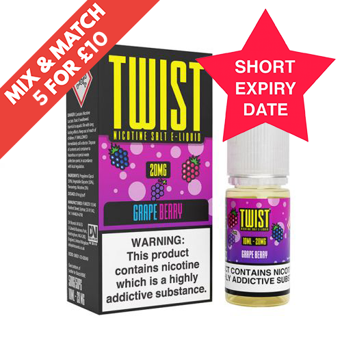 TWIST | Genuine | 10ml Nic Salts | 10MG 20MG | All Flavours | Selling Fast | UK