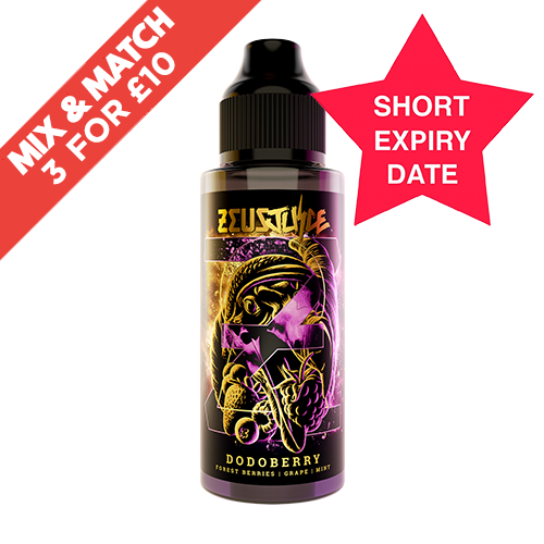 SHORT DATE - ZEUS JUICE - 100ML SHORTFILL - DODOBERRY