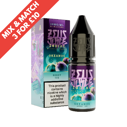 ZEUS JUICE | Genuine | Nic Salts | 10ml Zodiac | 10mg 20mg | Selling Fast | UK
